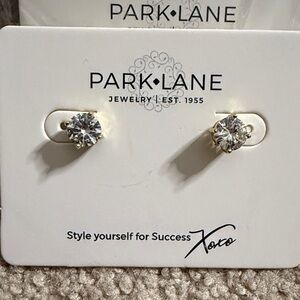 Park Lane Sparkling Gold Impression Earrings